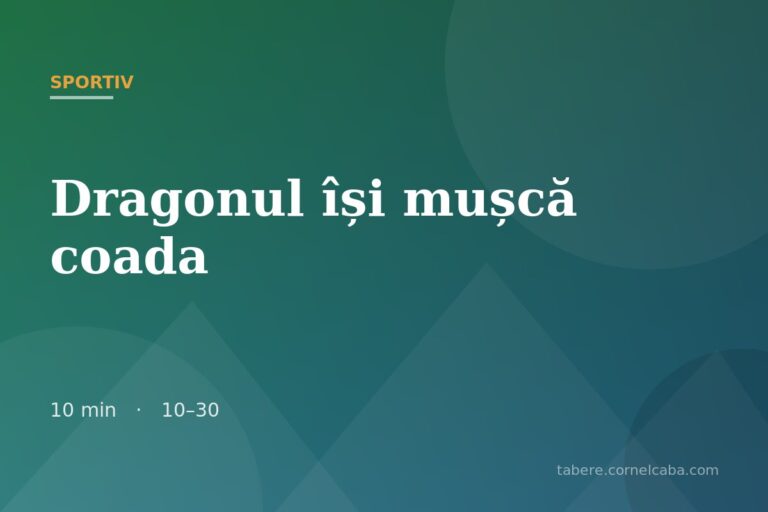 Ilustrație pentru jocul Dragonul își mușcă coada