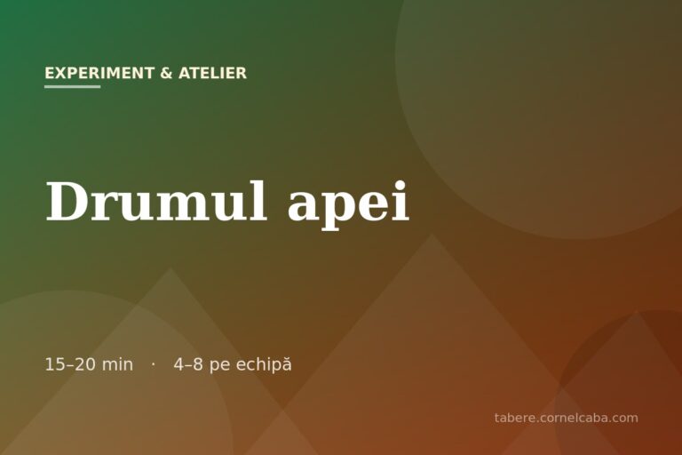 Ilustrație pentru jocul Drumul apei