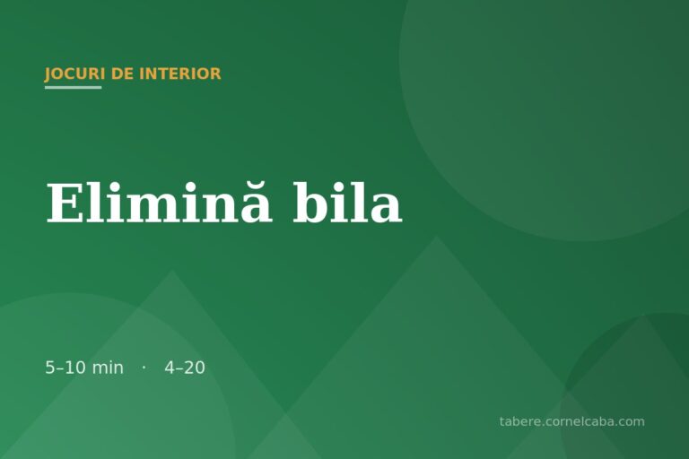 Ilustrație pentru jocul Elimină bila