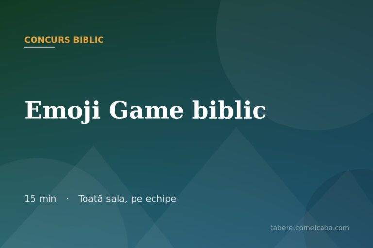 Ilustrație pentru jocul Emoji Game biblic