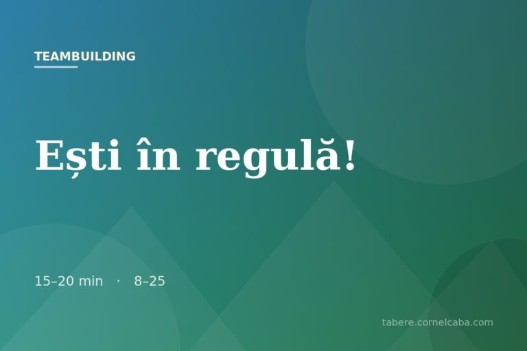 Ilustrație pentru jocul Ești în regulă!