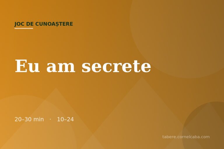 Ilustrație pentru jocul Eu am secrete