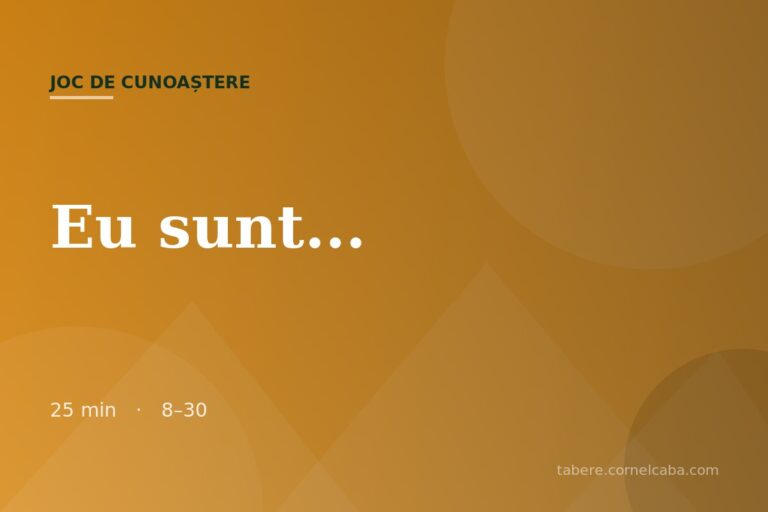 Ilustrație pentru jocul Eu sunt…