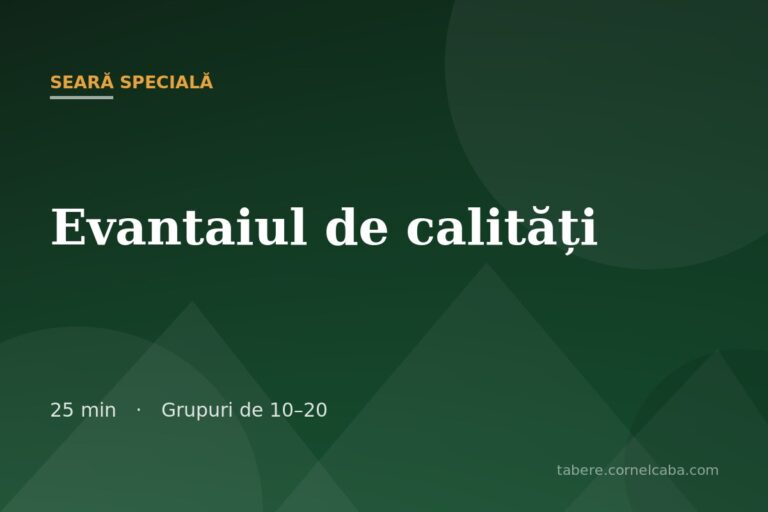 Ilustrație pentru jocul Evantaiul de calități