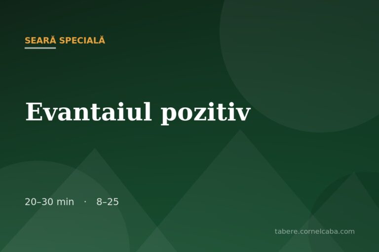 Ilustrație pentru jocul Evantaiul pozitiv