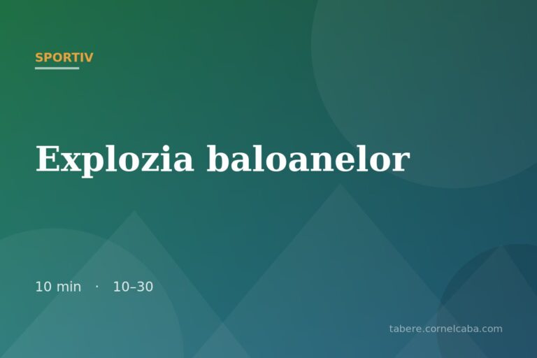 Ilustrație pentru jocul Explozia baloanelor