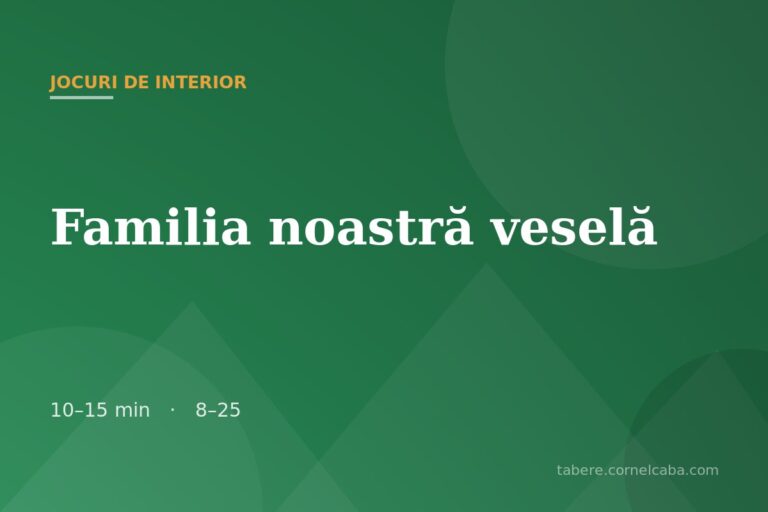 Ilustrație pentru jocul Familia noastră veselă