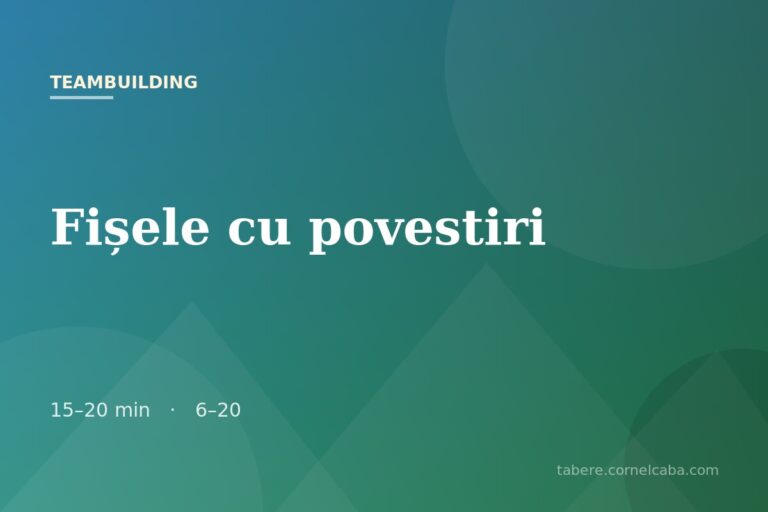 Ilustrație pentru jocul Fișele cu povestiri