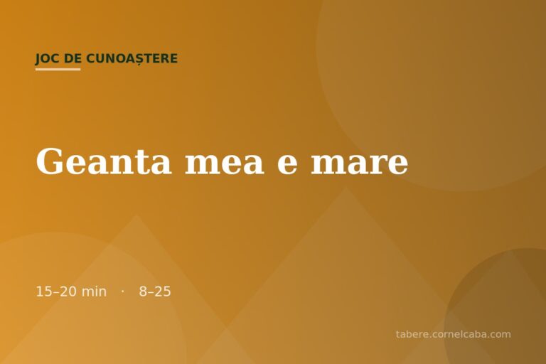 Ilustrație pentru jocul Geanta mea e mare