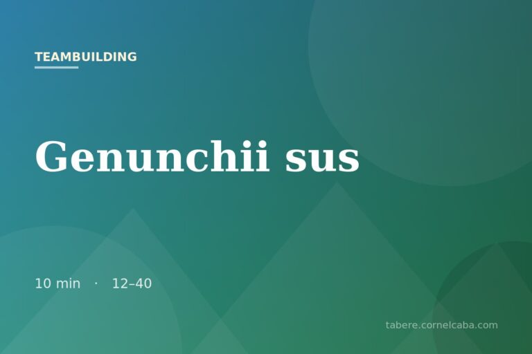 Ilustrație pentru jocul Genunchii sus