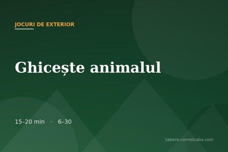 Ilustrație pentru jocul Ghicește animalul