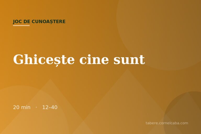 Ilustrație pentru jocul Ghicește cine sunt