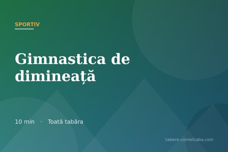 Ilustrație pentru jocul Gimnastica de dimineață