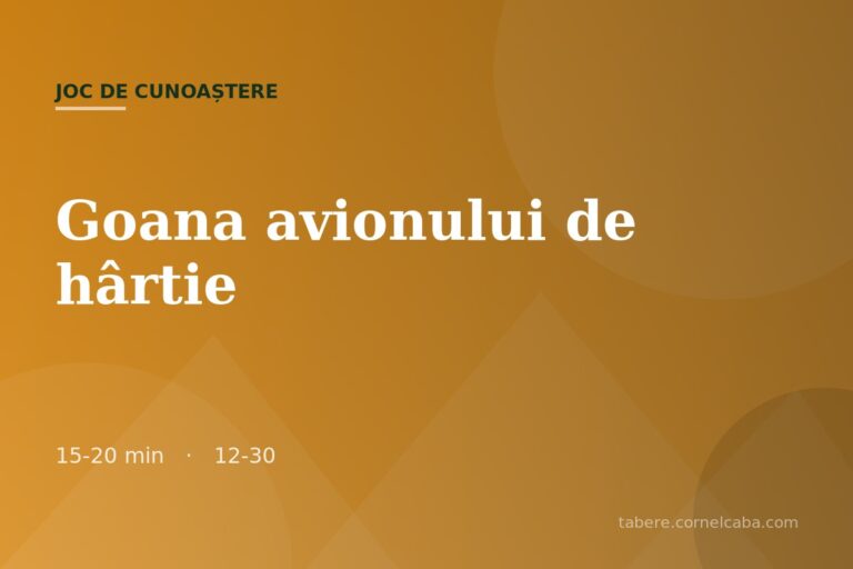 Ilustrație pentru jocul Goana avionului de hârtie