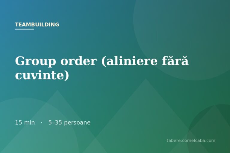 Ilustrație pentru jocul Group order (aliniere fără cuvinte)