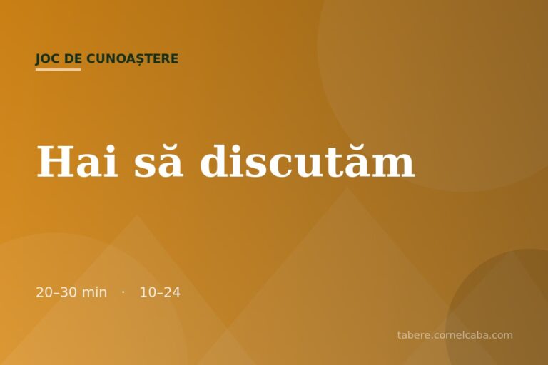 Ilustrație pentru jocul Hai să discutăm