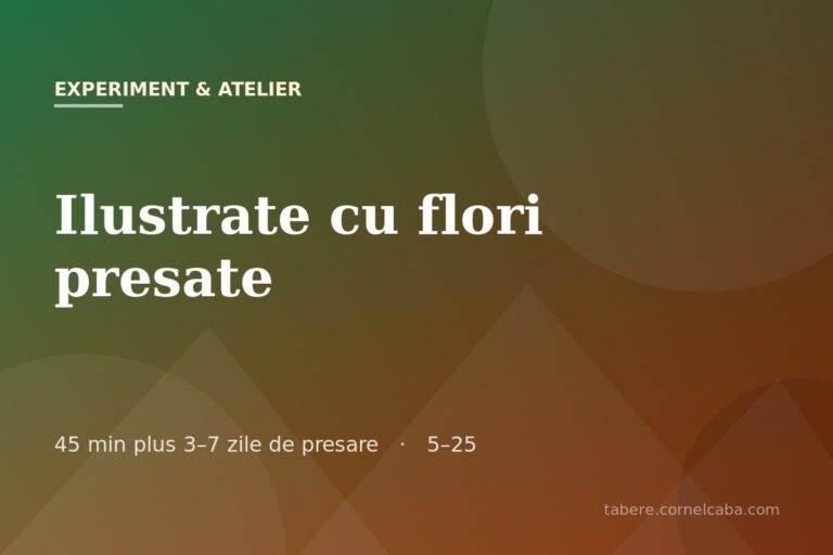 Ilustrație pentru jocul Ilustrate cu flori presate