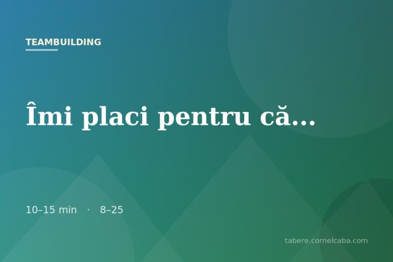 Ilustrație pentru jocul Îmi placi pentru că…