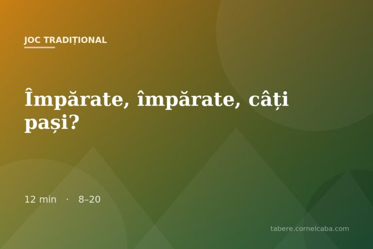 Ilustrație pentru jocul Împărate, împărate, câți pași?