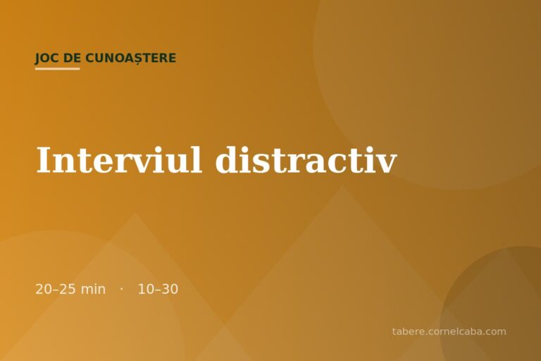 Ilustrație pentru jocul Interviul distractiv