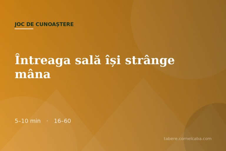 Ilustrație pentru jocul Întreaga sală își strânge mâna