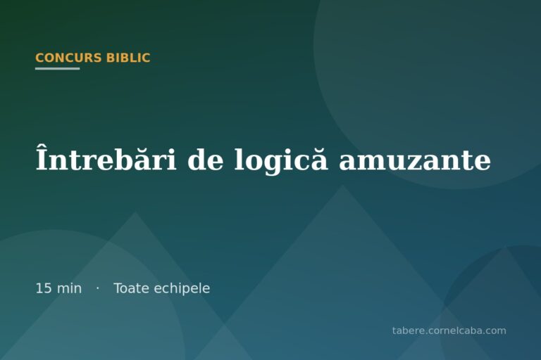 Ilustrație pentru jocul Întrebări de logică amuzante
