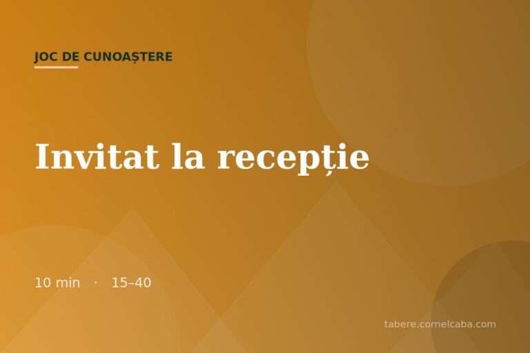 Ilustrație pentru jocul Invitat la recepție