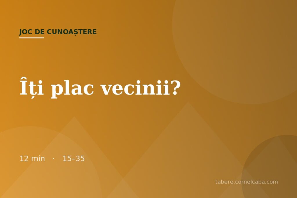 Ilustrație pentru jocul Îți plac vecinii?
