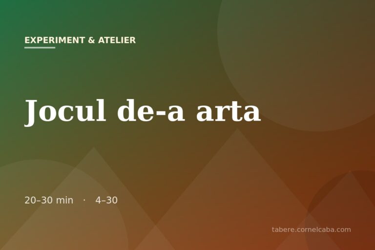 Ilustrație pentru jocul Jocul de-a arta