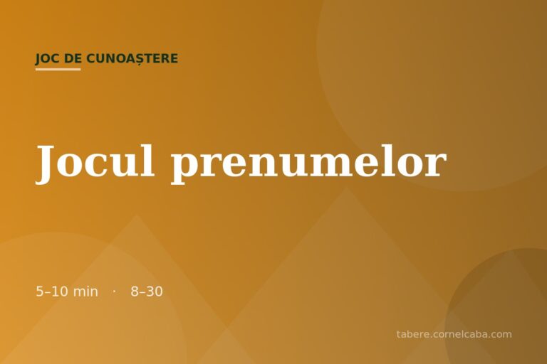 Ilustrație pentru jocul Jocul prenumelor