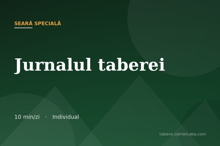 Ilustrație pentru jocul Jurnalul taberei
