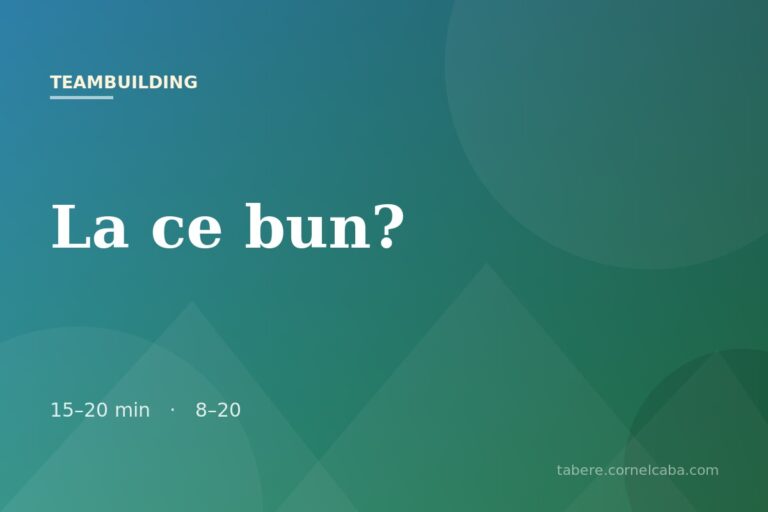 Ilustrație pentru jocul La ce bun?