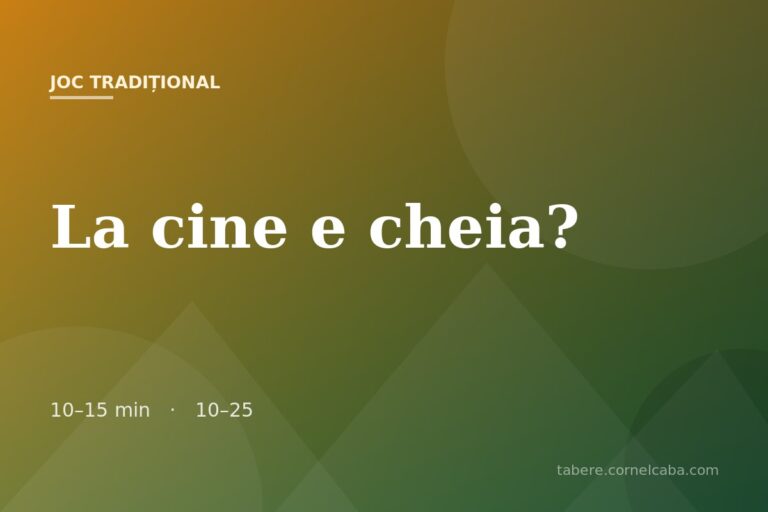 Ilustrație pentru jocul La cine e cheia?
