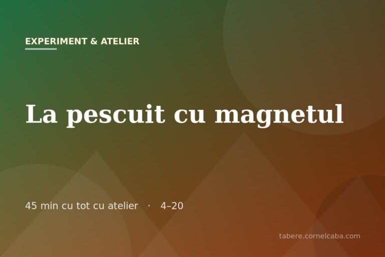 Ilustrație pentru jocul La pescuit cu magnetul