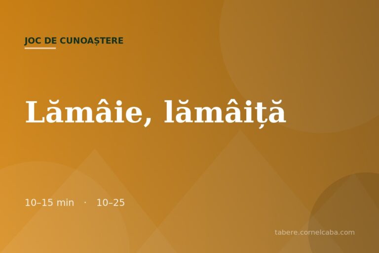Ilustrație pentru jocul Lămâie, lămâiță