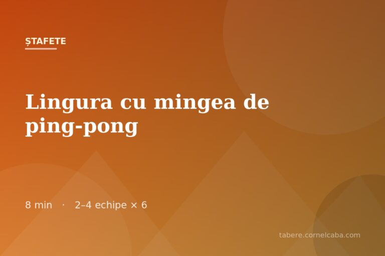 Ilustrație pentru jocul Lingura cu mingea de ping-pong