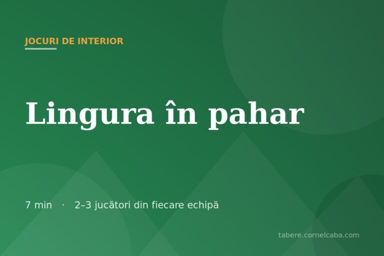 Ilustrație pentru jocul Lingura în pahar