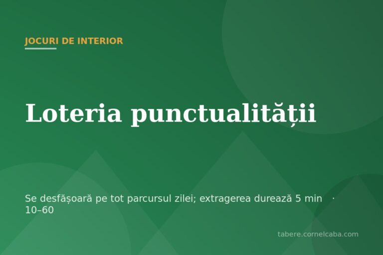 Ilustrație pentru jocul Loteria punctualității