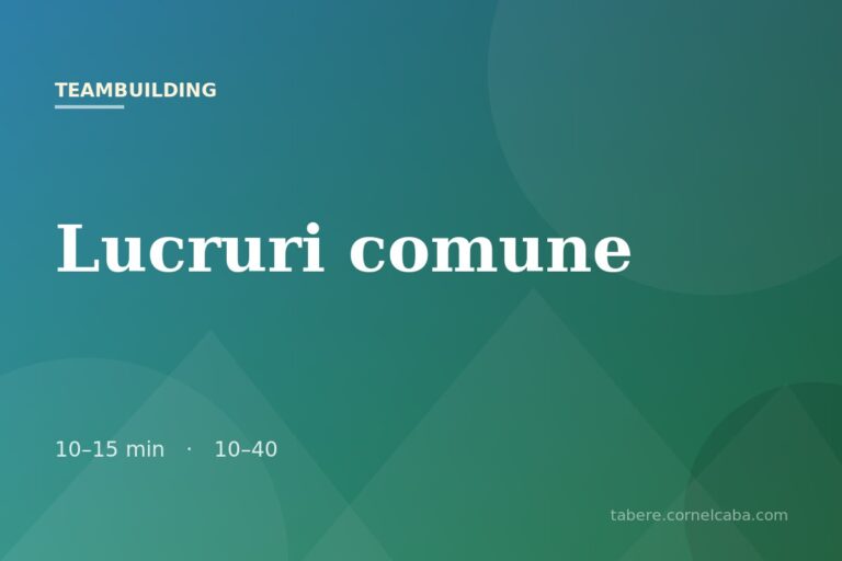 Ilustrație pentru jocul Lucruri comune