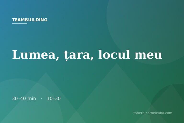 Ilustrație pentru jocul Lumea, țara, locul meu