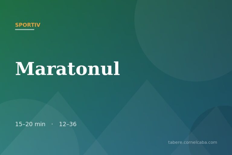 Ilustrație pentru jocul Maratonul