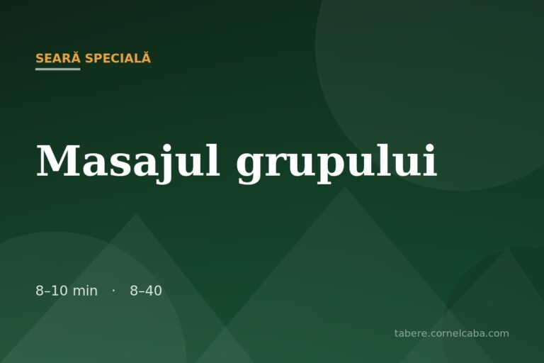 Ilustrație pentru jocul Masajul grupului