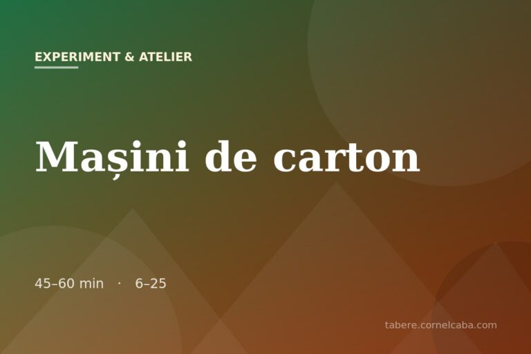 Ilustrație pentru jocul Mașini de carton