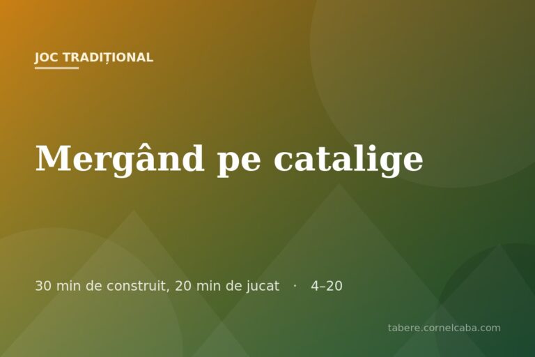 Ilustrație pentru jocul Mergând pe catalige