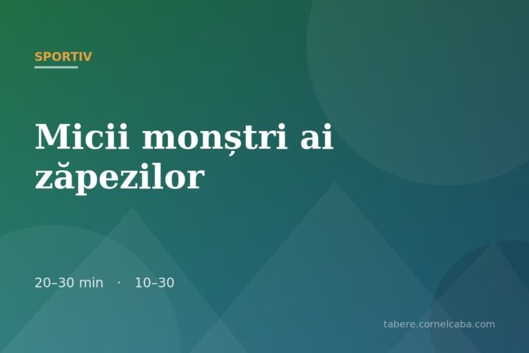 Ilustrație pentru jocul Micii monștri ai zăpezilor