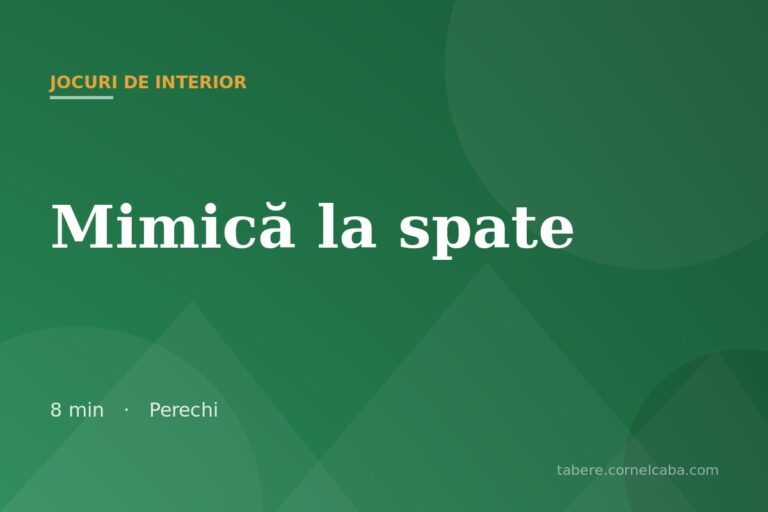 Ilustrație pentru jocul Mimică la spate