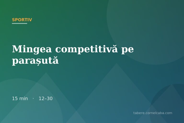 Ilustrație pentru jocul Mingea competitivă pe parașută