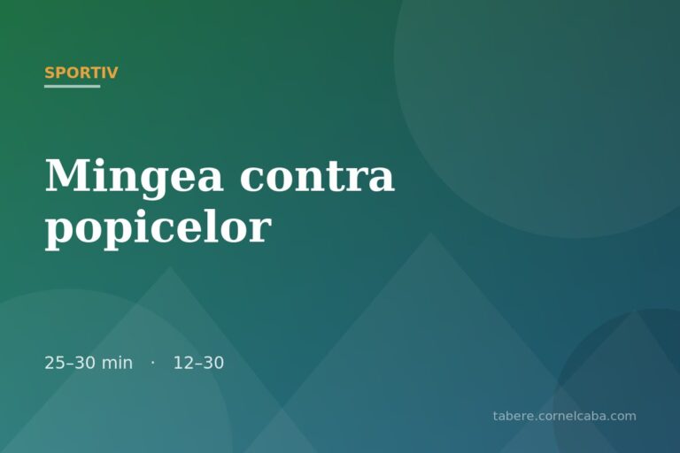 Ilustrație pentru jocul Mingea contra popicelor