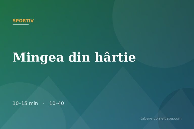 Ilustrație pentru jocul Mingea din hârtie
