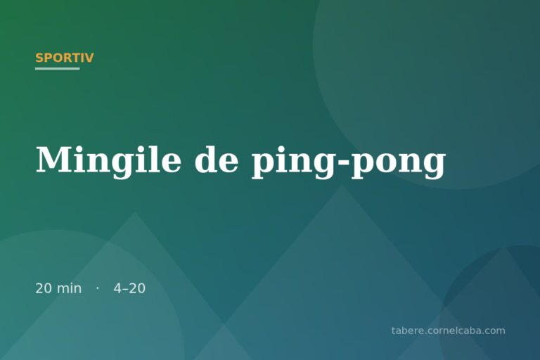 Ilustrație pentru jocul Mingile de ping-pong